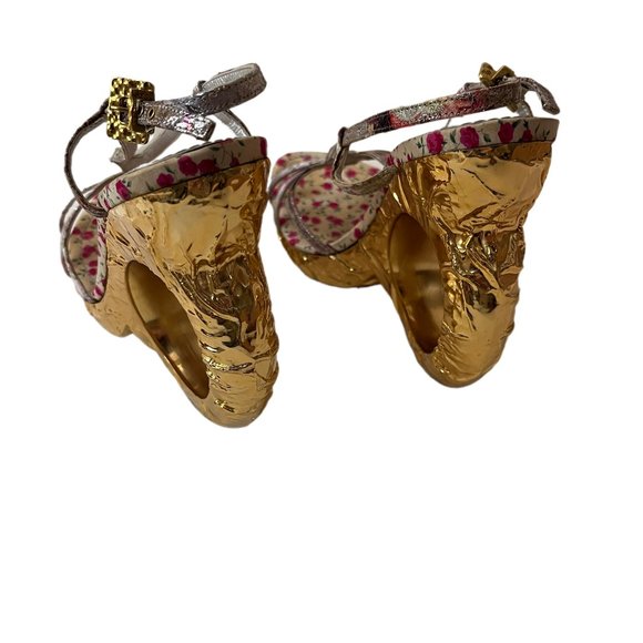 Louis Vuitton Floral Feerique Morganne Sandals Ring Heels Size 36 (US Size 6) - Picture 14 of 16